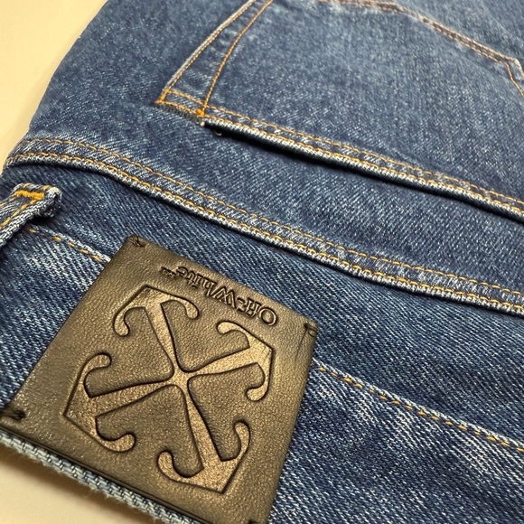 Off-White Skate Blue Jeans Brand New - 34 Waist - Picture 4 of 7